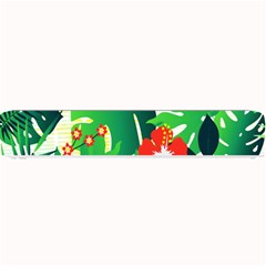 Tropical Leaf Flower Digital Small Bar Mats by Mariart