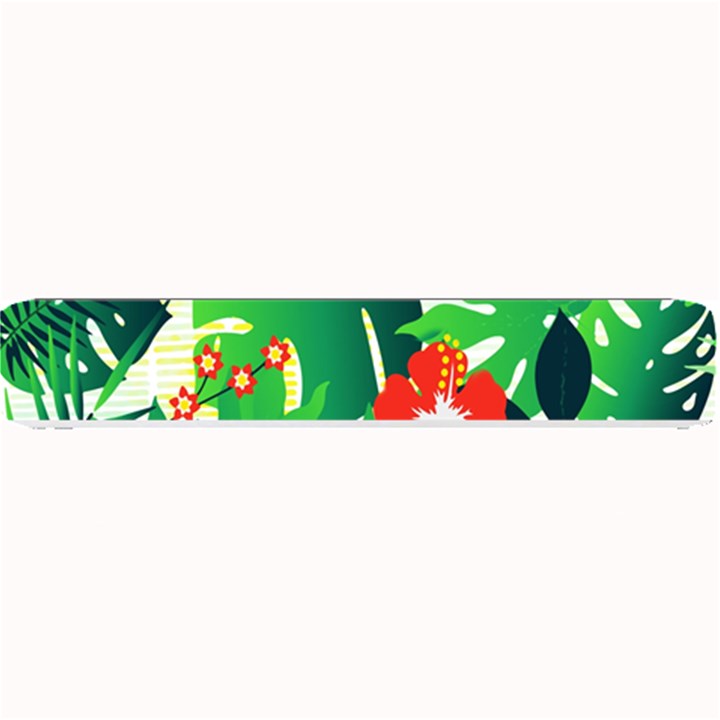 Tropical Leaf Flower Digital Small Bar Mats