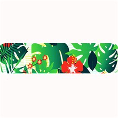 Tropical Leaf Flower Digital Large Bar Mats by Mariart