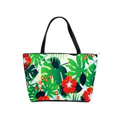 Tropical Leaf Flower Digital Classic Shoulder Handbag by Mariart