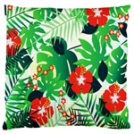 Tropical Leaf Flower Digital Standard Flano Cushion Case (Two Sides) Front