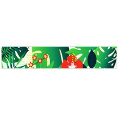 Tropical Leaf Flower Digital Large Flano Scarf 