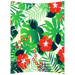 Tropical Leaf Flower Digital Back Support Cushion