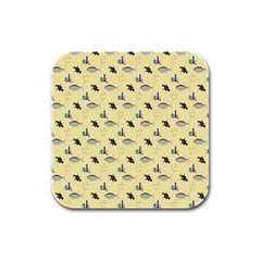 Bluefishes Rubber Square Coaster (4 Pack)  by Sparkle