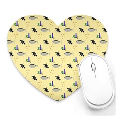 Bluefishes Heart Mousepads by Sparkle