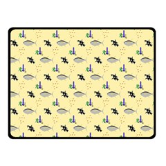 Bluefishes Double Sided Fleece Blanket (small)  by Sparkle