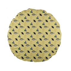 Bluefishes Standard 15  Premium Flano Round Cushions by Sparkle