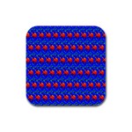 BlueFishes Rubber Square Coaster (4 pack)  Front