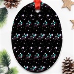 Galaxy Stars Oval Ornament (Two Sides) Front