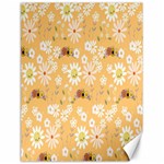 Cream Floral Canvas 18  x 24  17.8 x23.08  Canvas - 1