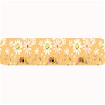 Cream Floral Large Bar Mats 32 x8.5  Bar Mat