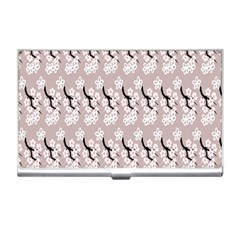 Pink Floral Business Card Holder by Sparkle