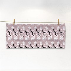 Pink Floral Hand Towel by Sparkle