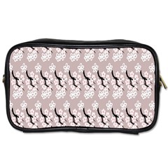 Pink Floral Toiletries Bag (two Sides) by Sparkle