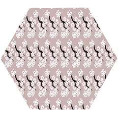 Pink Floral Wooden Puzzle Hexagon by Sparkle