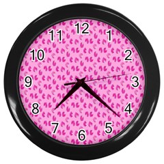 Rose Petals Wall Clock (black) by Sparkle