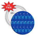 Glitter Butterfly 2.25  Buttons (10 pack)  Front