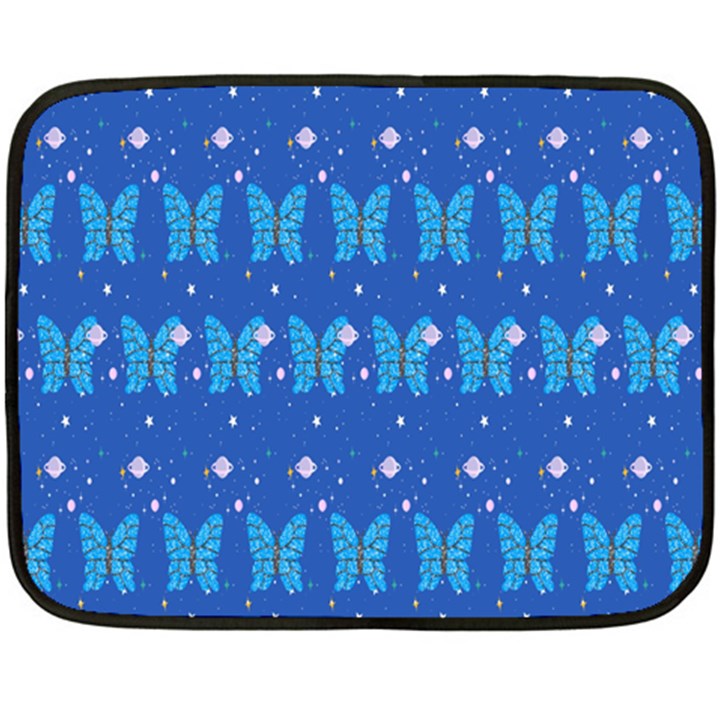 Glitter Butterfly Fleece Blanket (Mini)