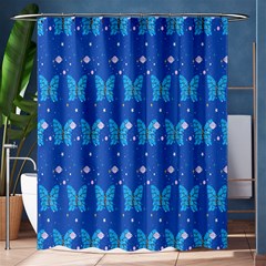 Glitter Butterfly Shower Curtain 60  X 72  (medium)  by Sparkle