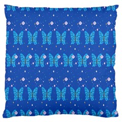 Glitter Butterfly Large Cushion Case (two Sides) by Sparkle