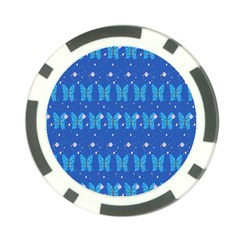 Glitter Butterfly Poker Chip Card Guard (10 Pack)