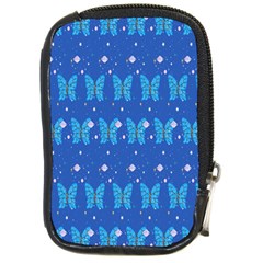 Glitter Butterfly Compact Camera Leather Case by Sparkle