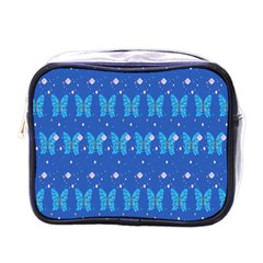 Glitter Butterfly Mini Toiletries Bag (one Side) by Sparkle