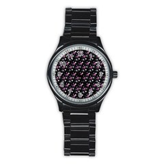 Galaxy Cats Stainless Steel Round Watch by Sparkle