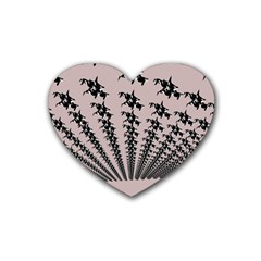 3dfishes Rubber Coaster (heart)  by Sparkle