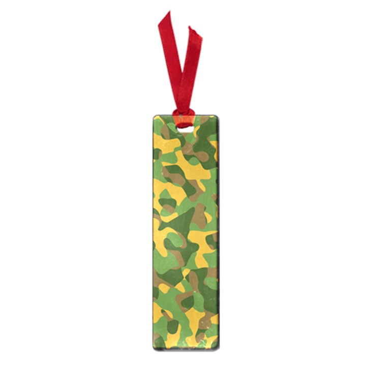 Yellow Green Brown Camouflage Small Book Marks