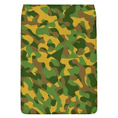 Yellow Green Brown Camouflage Removable Flap Cover (l) by SpinnyChairDesigns