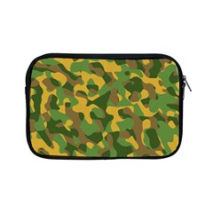 Yellow Green Brown Camouflage Apple Ipad Mini Zipper Cases by SpinnyChairDesigns