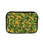 Yellow Green Brown Camouflage Apple MacBook Pro 15  Zipper Case Front