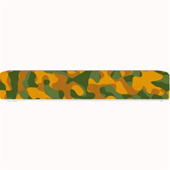 Green And Orange Camouflage Pattern Small Bar Mats by SpinnyChairDesigns