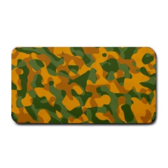 Green And Orange Camouflage Pattern Medium Bar Mats by SpinnyChairDesigns