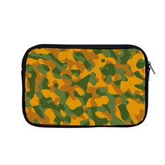 Green And Orange Camouflage Pattern Apple Macbook Pro 13  Zipper Case