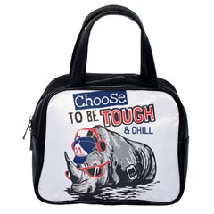 Choose To Be Tough & Chill Classic Handbag (one Side)