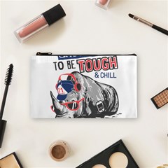 Choose To Be Tough & Chill Cosmetic Bag (small) by Bigfootshirtshop