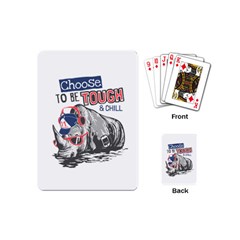 Choose To Be Tough & Chill Playing Cards Single Design (mini)