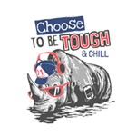 Choose To Be Tough & Chill Deluxe Canvas 14  x 11  (Stretched) 14  x 11  x 1.5  Stretched Canvas