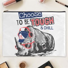 Choose To Be Tough & Chill Cosmetic Bag (xxxl) by Bigfootshirtshop