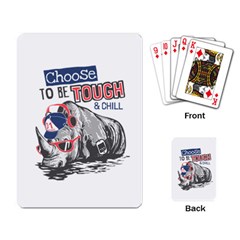 Choose To Be Tough & Chill Playing Cards Single Design (rectangle) by Bigfootshirtshop