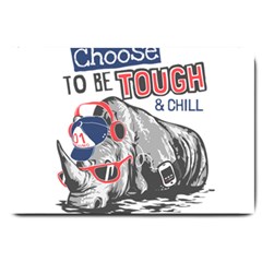 Choose To Be Tough & Chill Large Doormat 