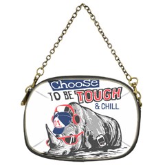 Choose To Be Tough & Chill Chain Purse (one Side) by Bigfootshirtshop