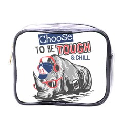 Choose To Be Tough & Chill Mini Toiletries Bag (one Side) by Bigfootshirtshop