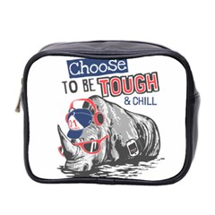 Choose To Be Tough & Chill Mini Toiletries Bag (two Sides) by Bigfootshirtshop