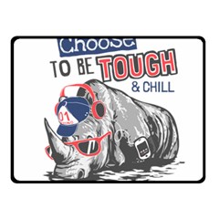 Choose To Be Tough & Chill Fleece Blanket (small)