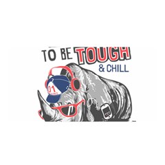 Choose To Be Tough & Chill Satin Wrap by Bigfootshirtshop