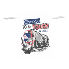 Choose To Be Tough & Chill Lightweight Drawstring Pouch (m) by Bigfootshirtshop