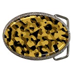 Black Yellow Brown Camouflage Pattern Belt Buckles Front